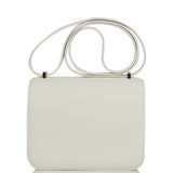 Hermes Constance 18 White Evercolor Palladium Hardware