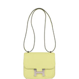 Hermes Constance 18 Jaune Bourgeon Chevre Palladium Hardware