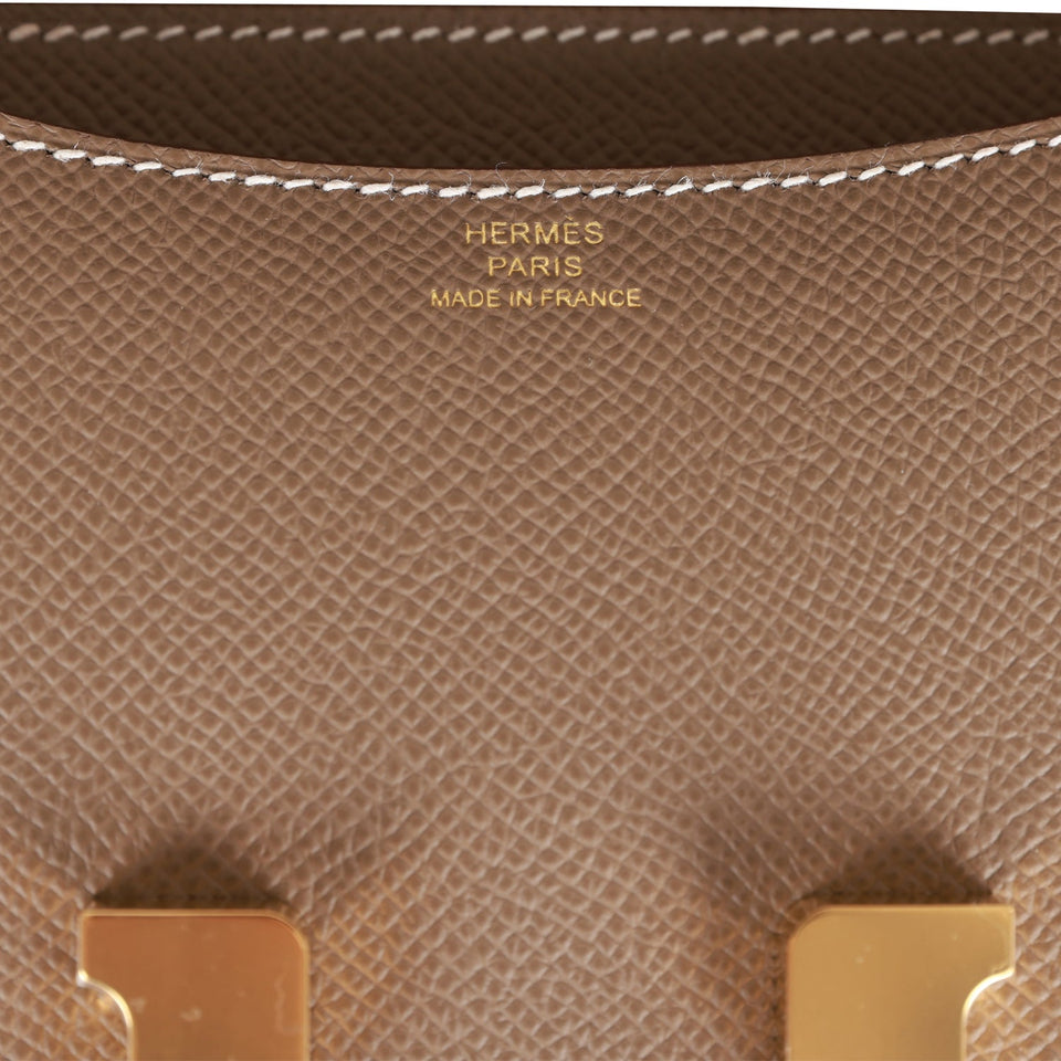 Hermes Constance 1-18 Etoupe Epsom Gold Hardware