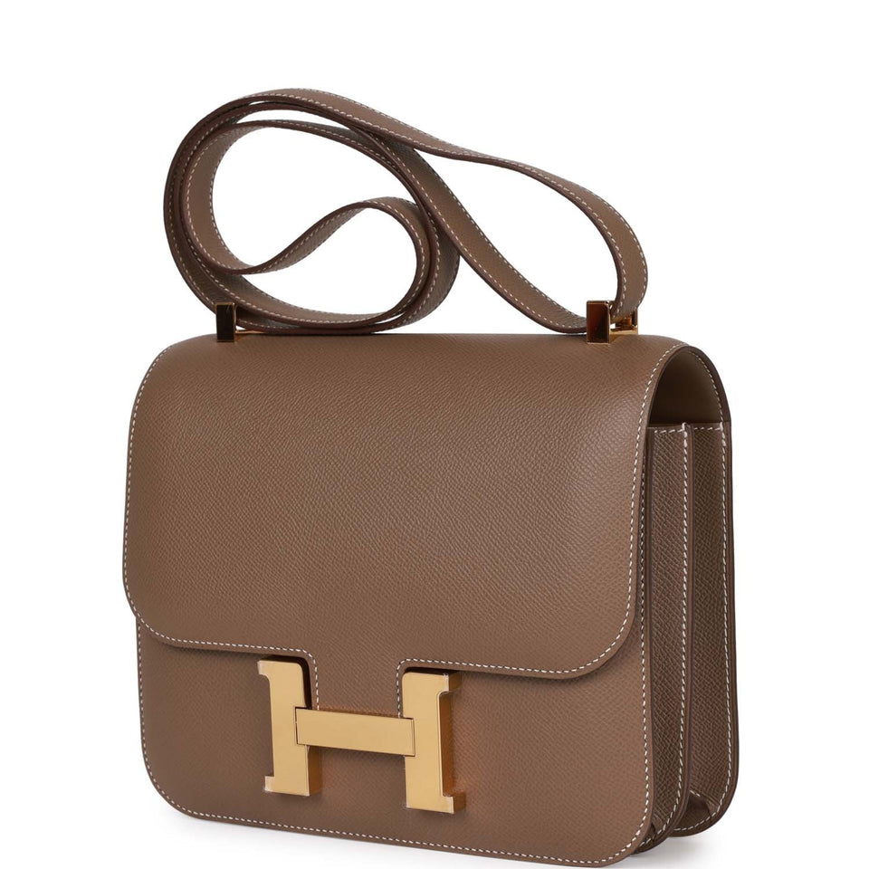 Hermes Constance 24 Etoupe Epsom Gold Hardware