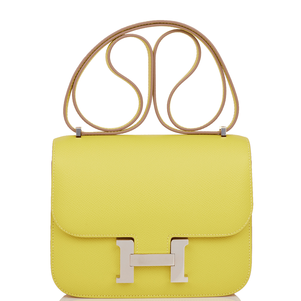 Hermes Constance 18 Lime Epsom Palladium Hardware