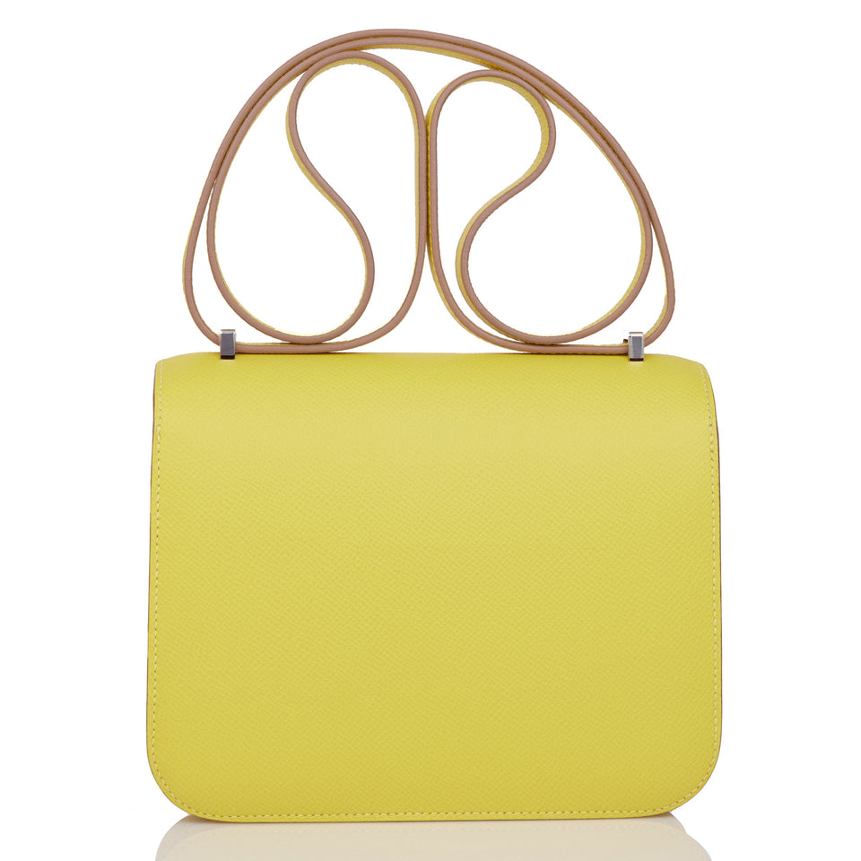 Hermes Constance 18 Lime Epsom Palladium Hardware