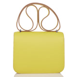 Hermes Constance 18 Lime Epsom Palladium Hardware