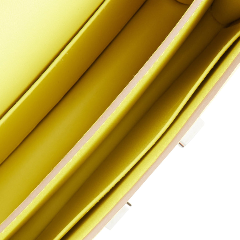 Hermes Constance 18 Lime Epsom Palladium Hardware