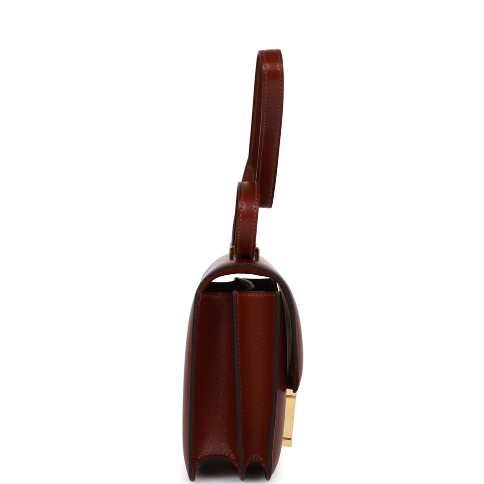 Hermes Constance 1-18 Rouge H Box Gold Hardware