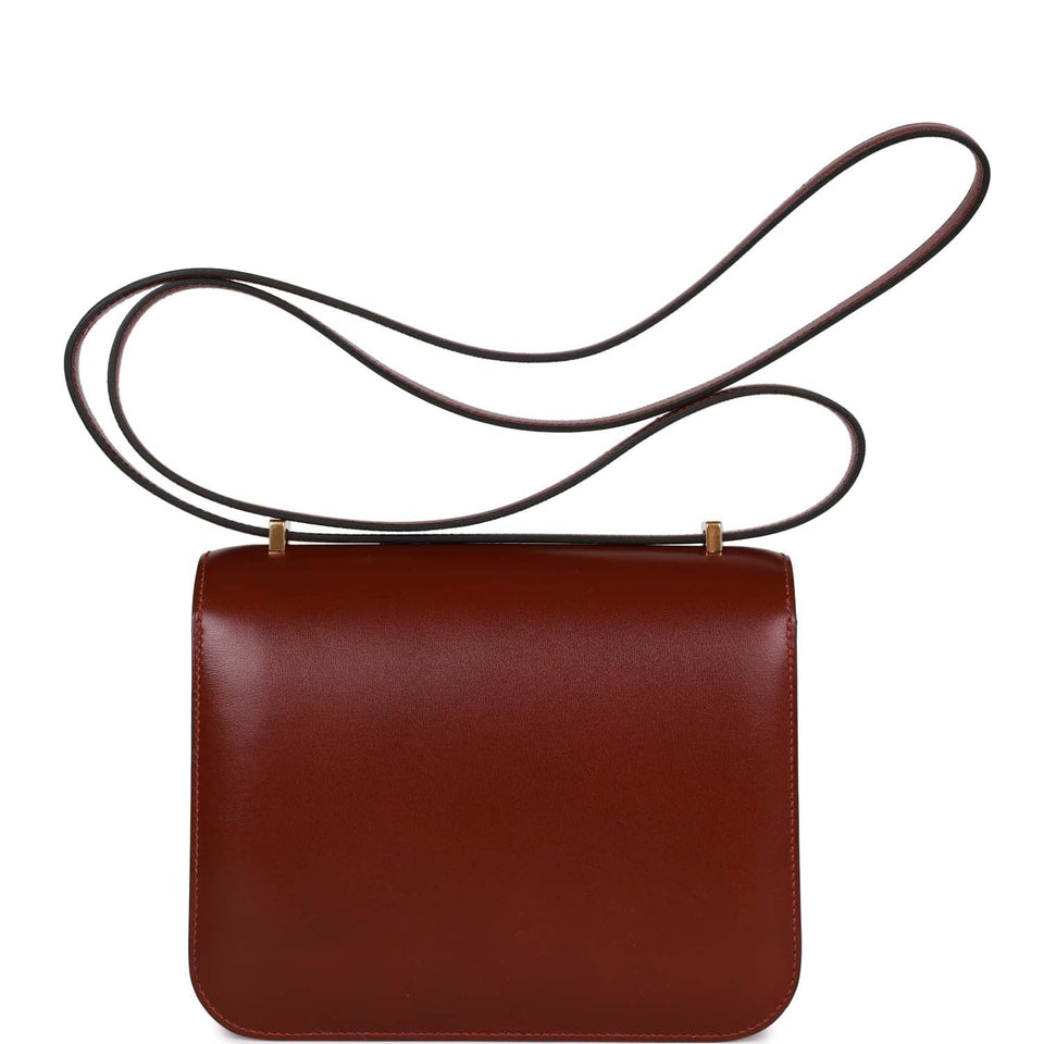 Hermes Constance 1-18 Rouge H Box Gold Hardware
