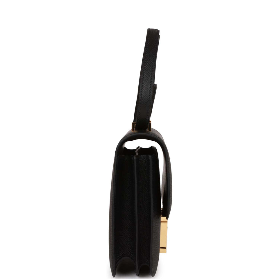 Hermes Constance 18 Black Epsom Gold Hardware
