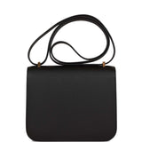 Hermes Constance 18 Black Epsom Gold Hardware