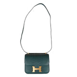 Hermes Constance 18 Vert Cypress Matte Alligator Gold Hardware