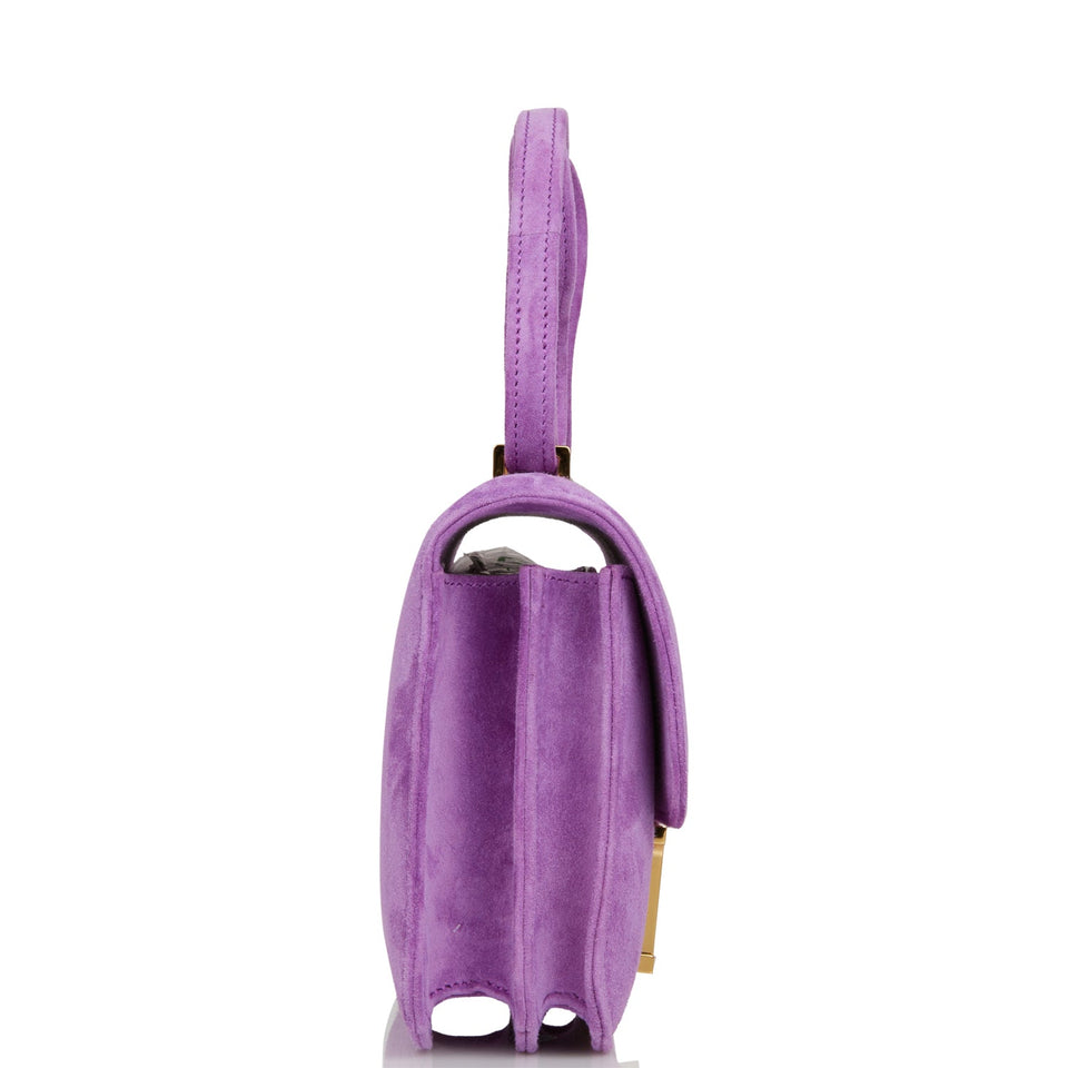 Hermes Constance 18 Violet Doblis Gold Hardware