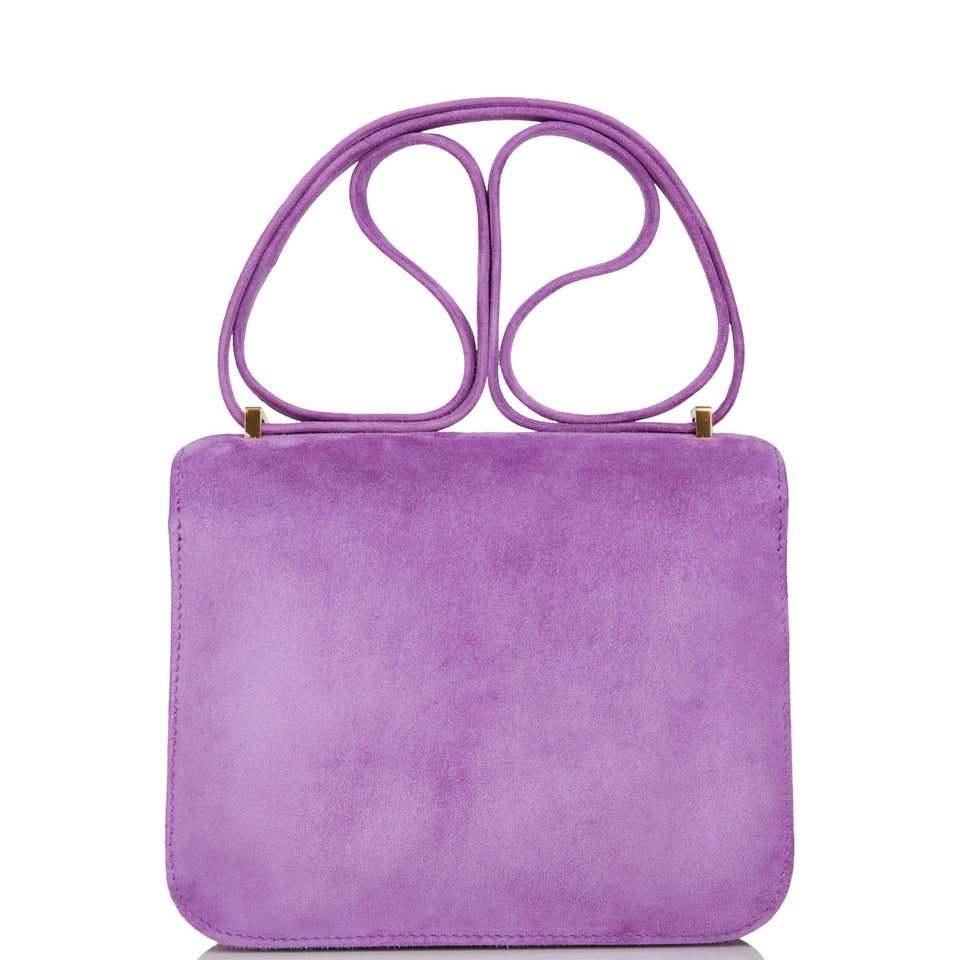 Hermes Constance 18 Violet Doblis Gold Hardware