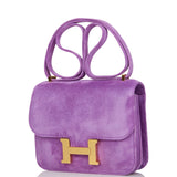 Hermes Constance 18 Violet Doblis Gold Hardware