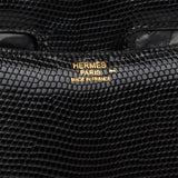 Hermes Constance 24 Black Lizard Niloticus Gold Hardware