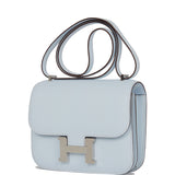 Hermes Constance 18 Bleu Brume Chevre Palladium Hardware