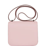 Hermes Constance 18 Rose Sakura Swift Palladium Hardware