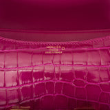 Hermes Constance 24 Rose Scheherazade Shiny Alligator Gold Hardware