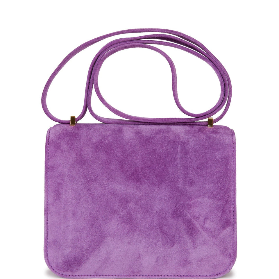 Hermes Constance 18 Violet Doblis Gold Hardware -