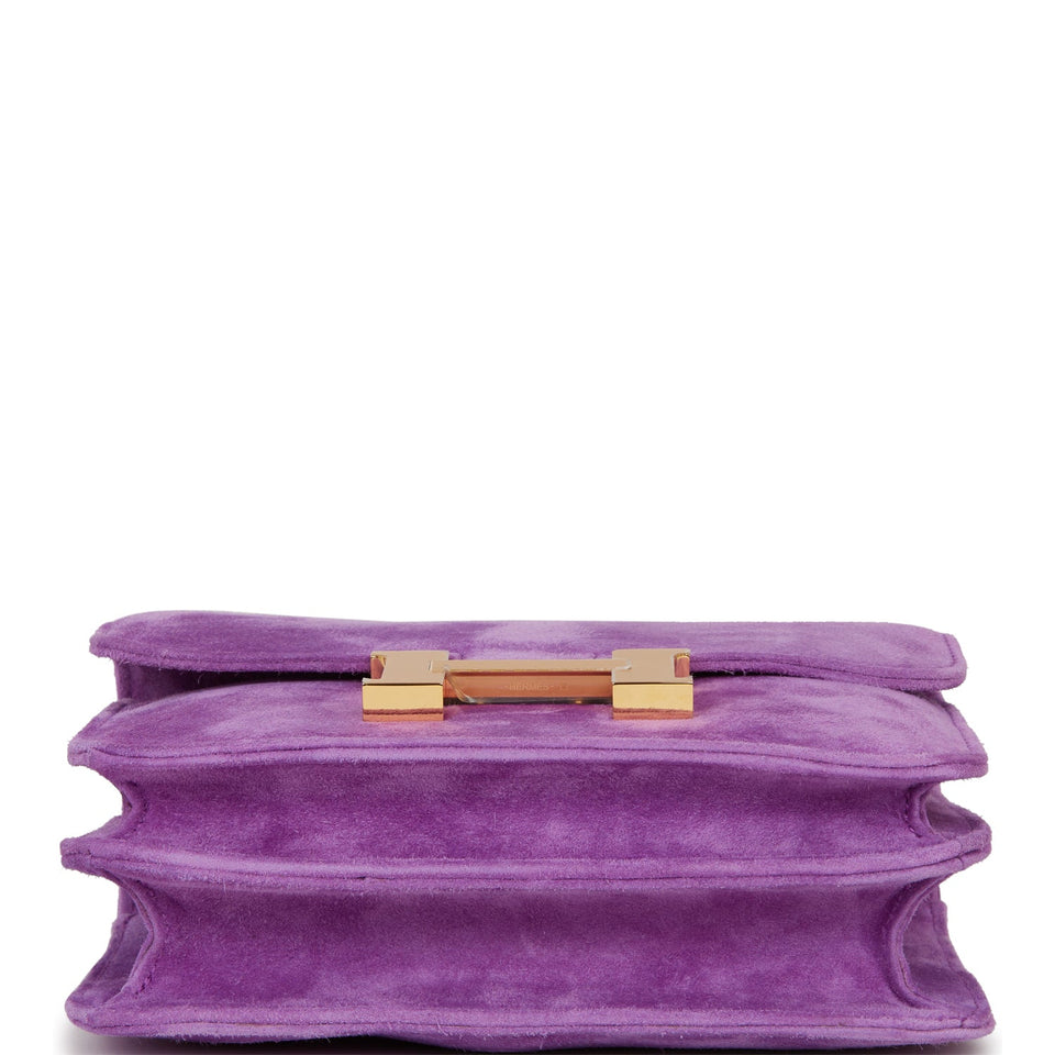 Hermes Constance 18 Violet Doblis Gold Hardware -