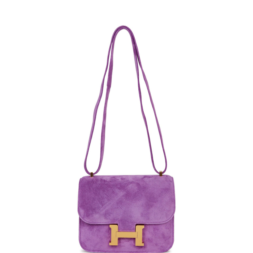Hermes Constance 18 Violet Doblis Gold Hardware