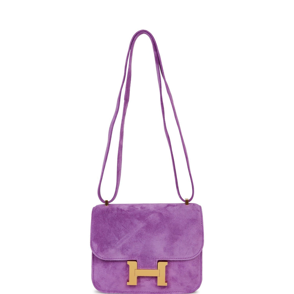 Hermes Constance 18 Violet Doblis Gold Hardware