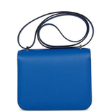 Hermes Constance 18 Bleu France Epsom Palladium Hardware