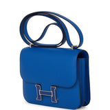 Hermes Constance 18 Bleu France Epsom Palladium Hardware