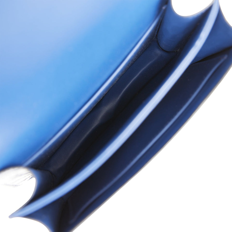 Hermes Constance 18 Bleu Saphir Shiny Alligator Gold Hardware