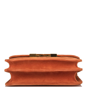 Hermes Paprika Doblis Mini Constance 18cm Gold Hardware