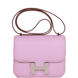 Hermes Constance 18 Mauve Sylvestre Epsom Palladium Hardware