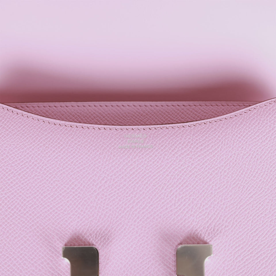 Hermes Constance 18 Mauve Sylvestre Epsom Palladium Hardware