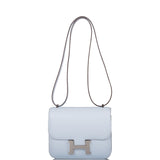 Hermes Constance 18 Bleu Brume Swift Palladium Hardware