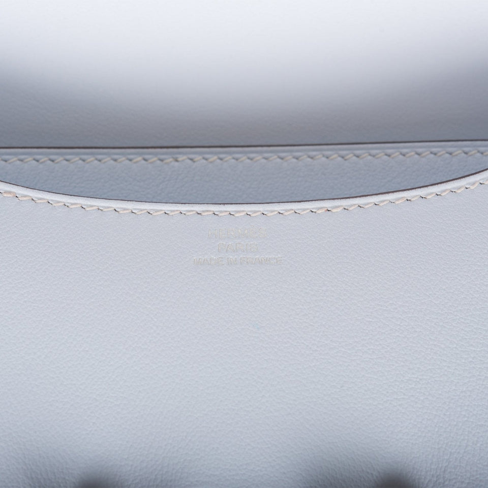 Hermes Constance 18 Bleu Brume Swift Palladium Hardware