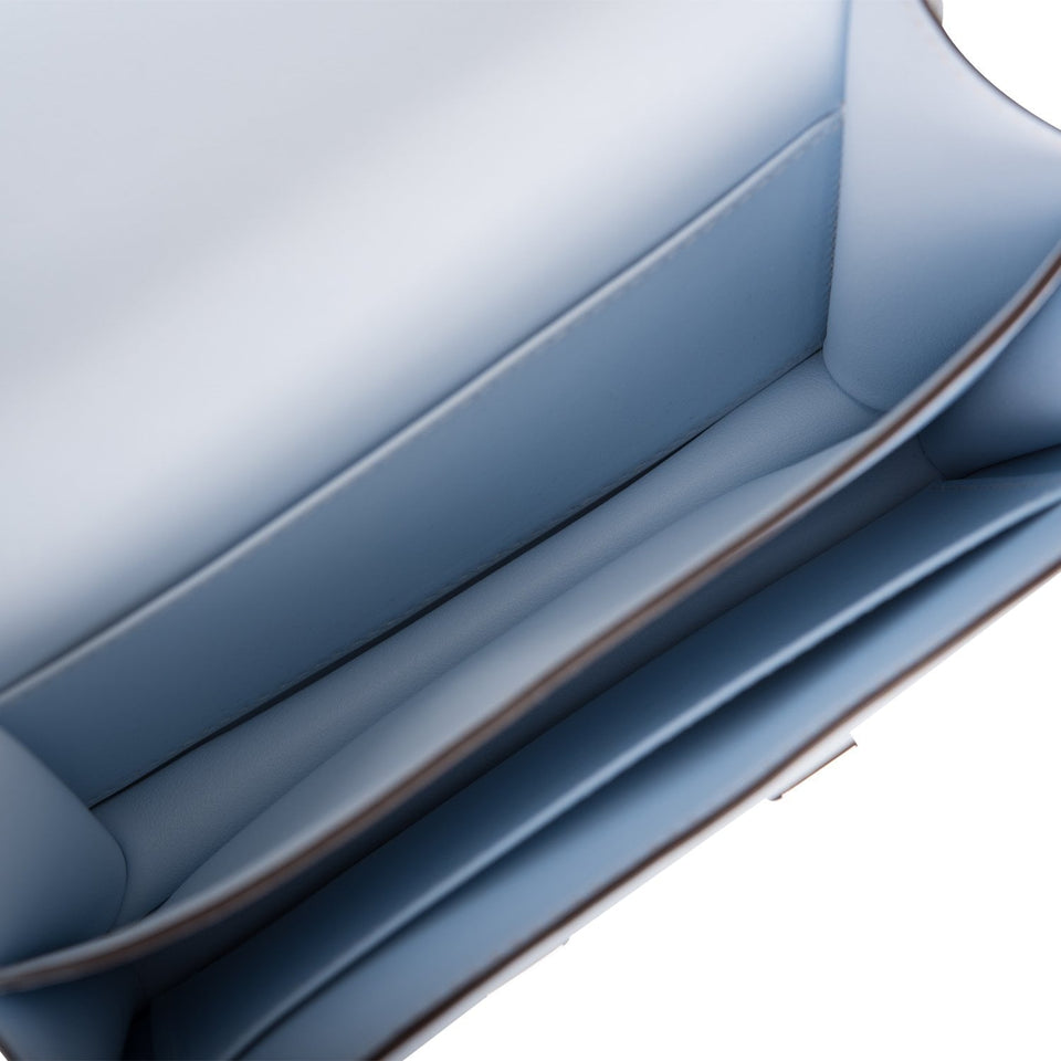 Hermes Constance 18 Bleu Brume Swift Palladium Hardware