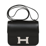 Hermes Constance 18 Black Tadelakt Palladium Hardware