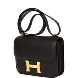 Hermes Constance 18 Black Epsom Gold Hardware