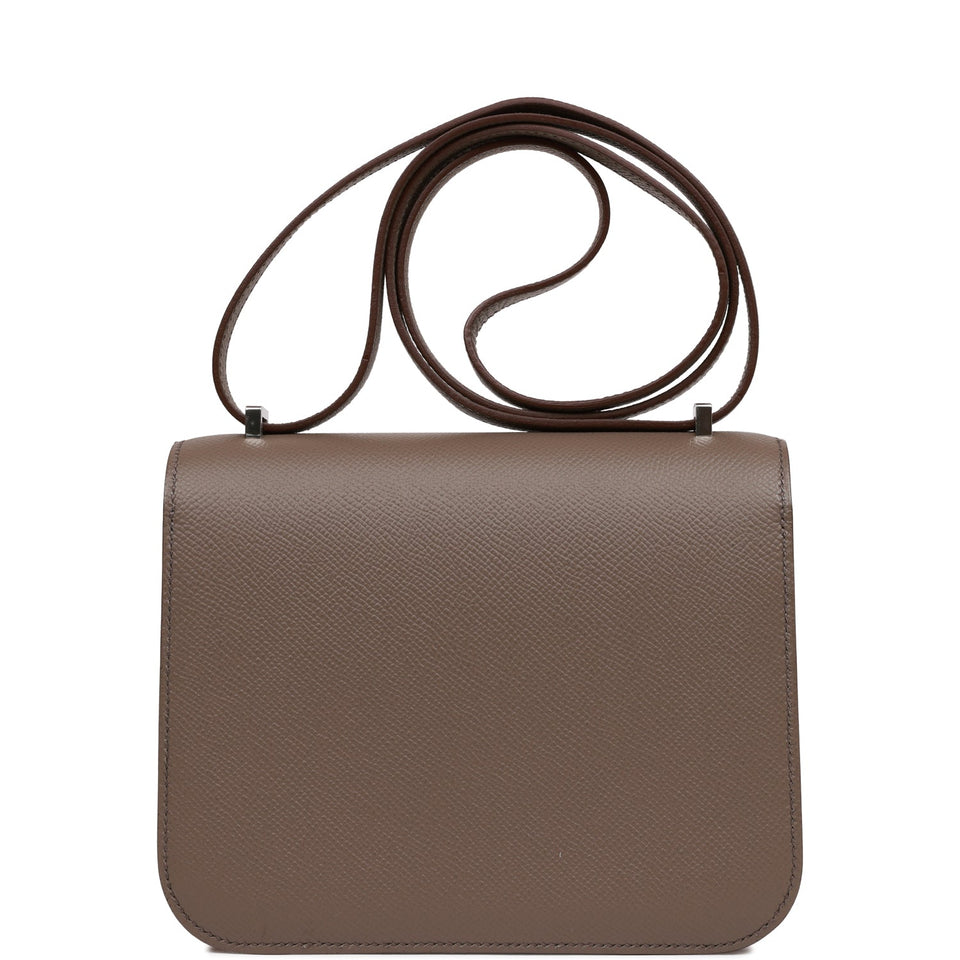 Hermes Constance 18 Etain Epsom Palladium Hardware