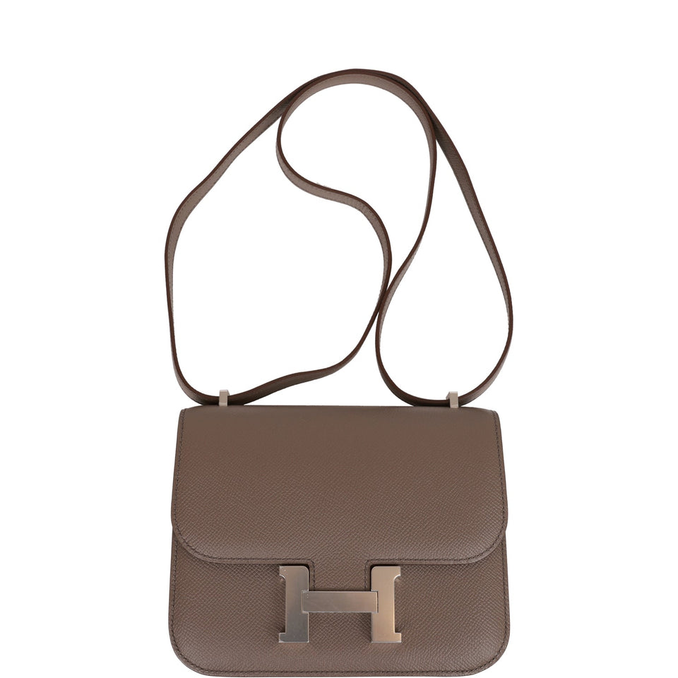 Hermes Constance 18 Etain Epsom Palladium Hardware