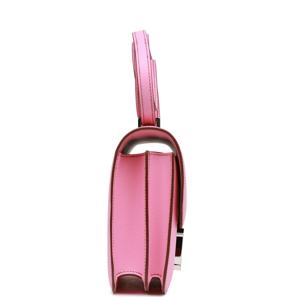 Hermes Constance 18 Bubblegum Epsom Palladium Hardware