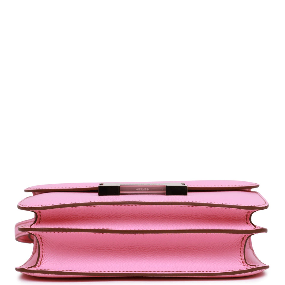 Hermes Constance 18 Bubblegum Epsom Palladium Hardware