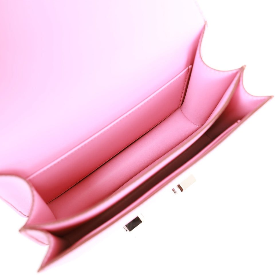 Hermes Constance 18 Bubblegum Epsom Palladium Hardware