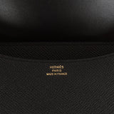 Hermes Constance 18 Black Epsom Rose Gold Hardware