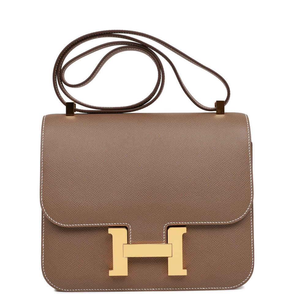 Hermes Constance 24 Etoupe Epsom Gold Hardware