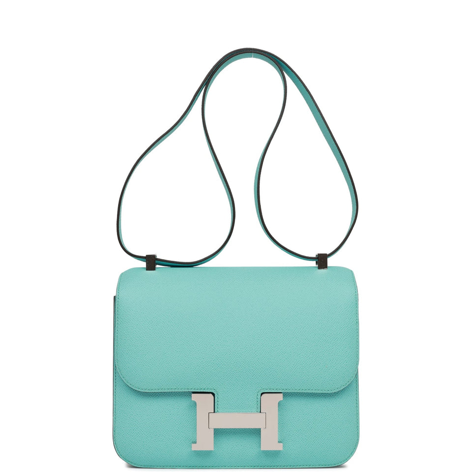 Hermes Constance 24 Bleu Atoll Epsom Palladium Hardware