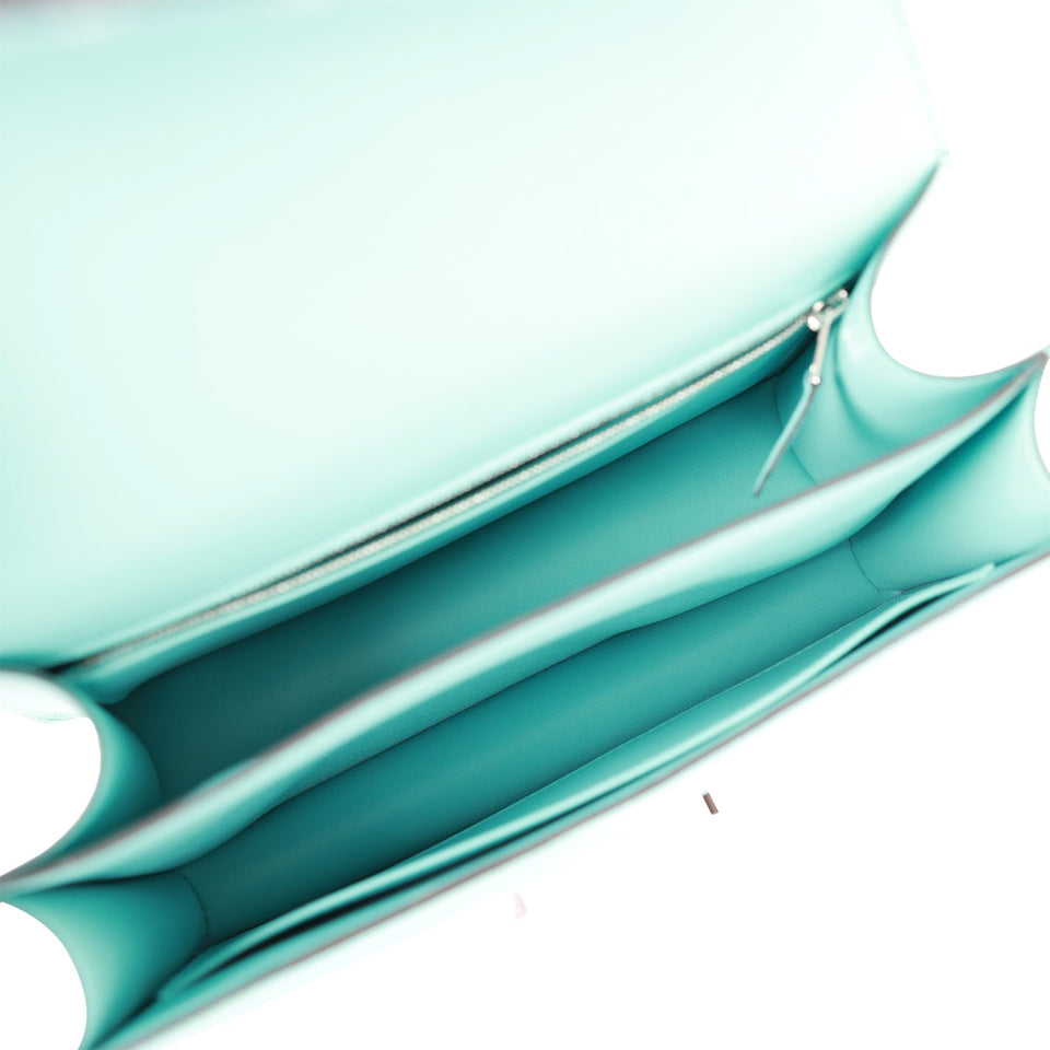 Hermes Constance 24 Bleu Atoll Epsom Palladium Hardware