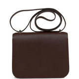 Hermes Constance 18 Havane Verso Chevre Palladium Hardware