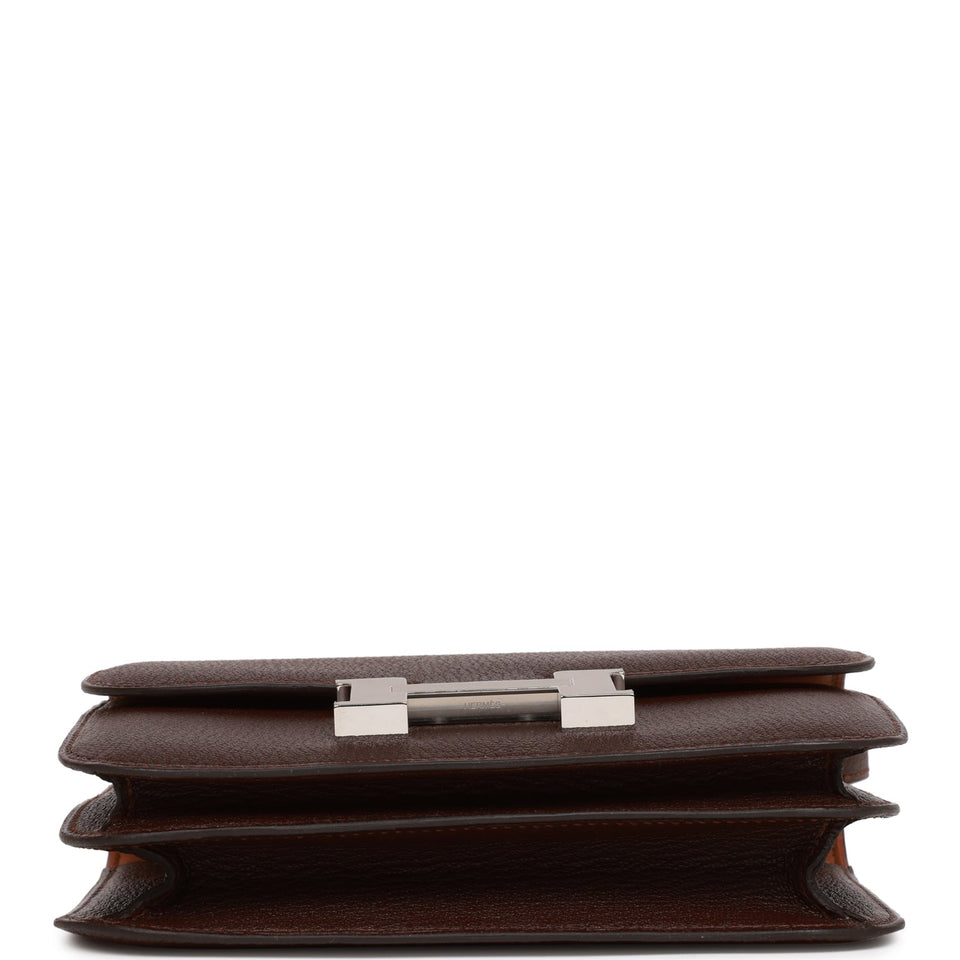 Hermes Constance 18 Havane Verso Chevre Palladium Hardware
