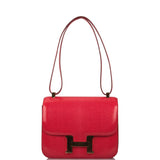 Hermes Constance 24 Rouge Exotique Lizard Niloticus Gold Hardware