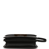 Hermes Constance 18 Black Tadelakt and Lizard Gold Hardware