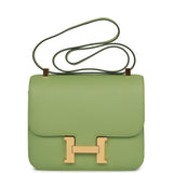 Hermes Constance 24 Vert Criquet Epsom Gold Hardware