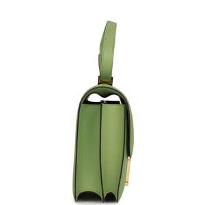 Hermes Constance 24 Vert Criquet Epsom Gold Hardware